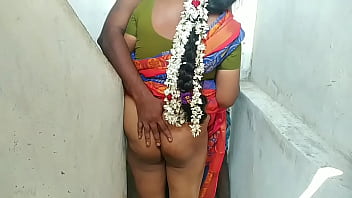 Tamil aunty long hair fuck-fest with subordinated guy