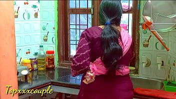 Indian Super-hot Maid Hard-core ravage in kitchen.