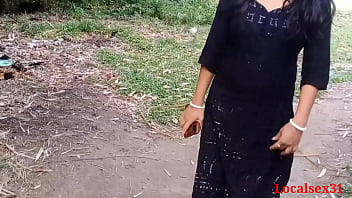 Black Clower Dress Bhabi Bang-out In A outdoor ( Official Vid By Localsex31)