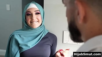 Youthfull muslim gal instructed by her soccer coach