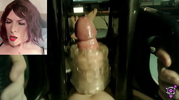 Quickshot Launch Machine Milks Goopy Flow Out Jessica Bloom's Ginormous Trans Beef whistle