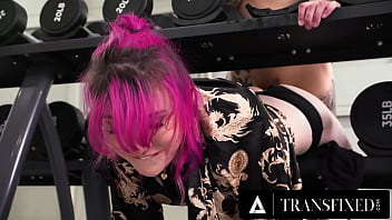 Transfixed - Beauty Lena Moon Gets STUCK In The Gym And Humped By Yam-sized Man meat Man Who Takes Advantage