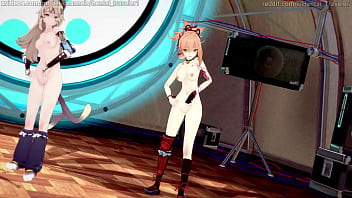 Genshin Impact: [MMD] Kesha - TIMBER (Layla, Kirara, Mona, Fischl, Yoimiya, Hu Tao, Xinyan)