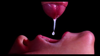 CLOSE UP: Best Jacking Facehole for your DICK! Inhaling Bone ASMR, Tongue and Lips Blow-job Double Cum shot -XSanyAny