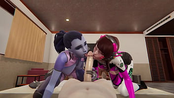 Overwatch Compilation D.VA and Widowmaker l 3d cartoon