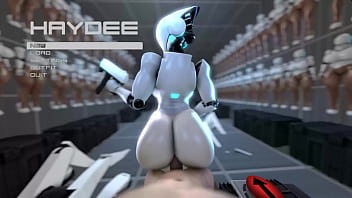 Haydee the Super-sexy robot - 3 dimensional Porno Parody Clamps Compilation