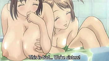 Step Sisters Taking a Bath Together! Anime porno [Subtitled]