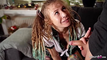 German Dreadlocks Lady Julia Splooge seduce to Rip up by Tutor