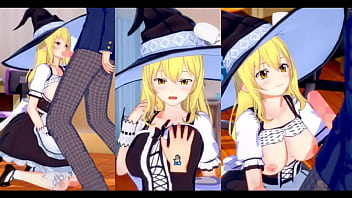 [Eroge Koikatsu! ] Touhou Marisa Kirisame caresses her Globes H! 3DCG Yam-sized Globes Anime Vid (Touhou Project) [Hentai Game]