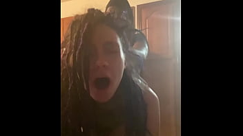 Killer latina dreadhead gets arched over kitchen counter and gets her brains plowed out